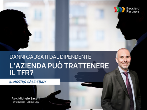 Avv. Michele Sacchi, trattenere TFR, Bacciardi Partners