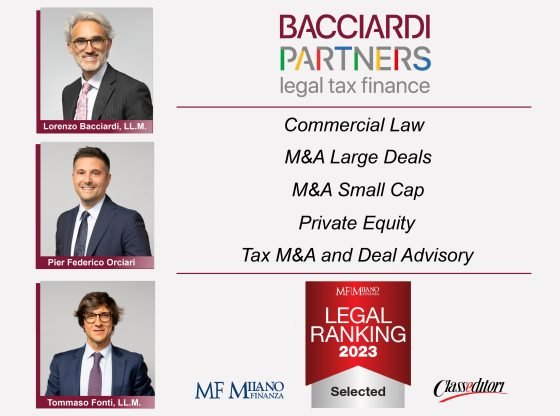 Bacciardi Partners nell'Italian Legal ranking di Milano Finanza - Class Editori