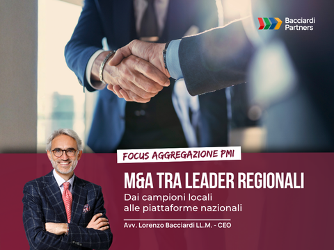 M&A tra leader regionali. Due professionisti che si stringono la mano