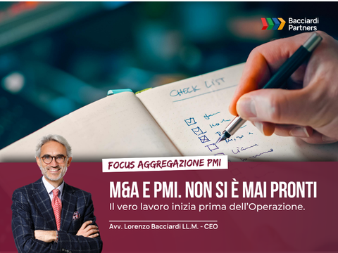Fase di preparazione di un'operazione straordinaria. M&A e PMI. Non si è mai pronti