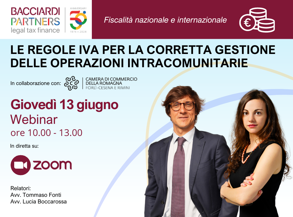 Webinar on VAT Rules for the Proper Management of Intra-Community Transactions