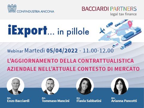 Webinar Aggiornamento contrattualistica aziendale 05.04.22_Bacciardi Partners