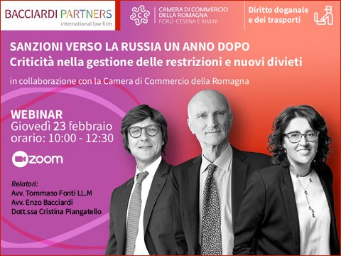 Webinar Sanzioni contro la Russia un anno dopo_23.02.2023_Bacciardi Partners_Camera di Commercio della Romagna
