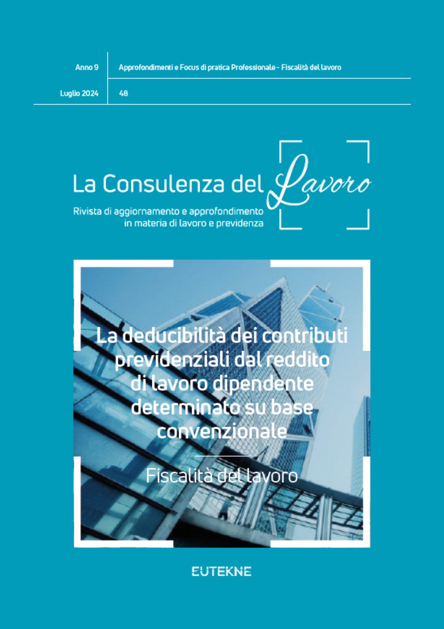 cover magazine eutekne la consulenza del lavoro contributi previdenziali